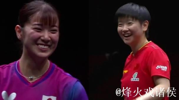 离谱！孙颖莎鹰眼挑战对手发球弧线超40度，长崎美柚自己都笑了